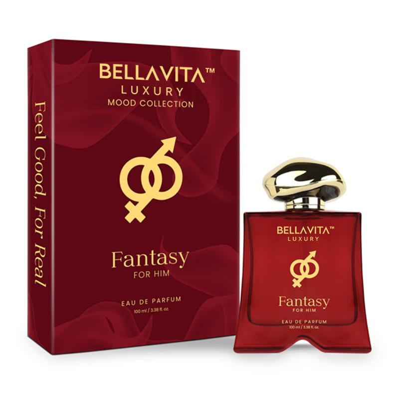 Bellavita Luxury’S Mood Collection Fantasy for Him | EDP | Apple, Cinnamon, Musk | Premium Long-Lasting Fragrance for Men | 3.38 Fl.Oz
