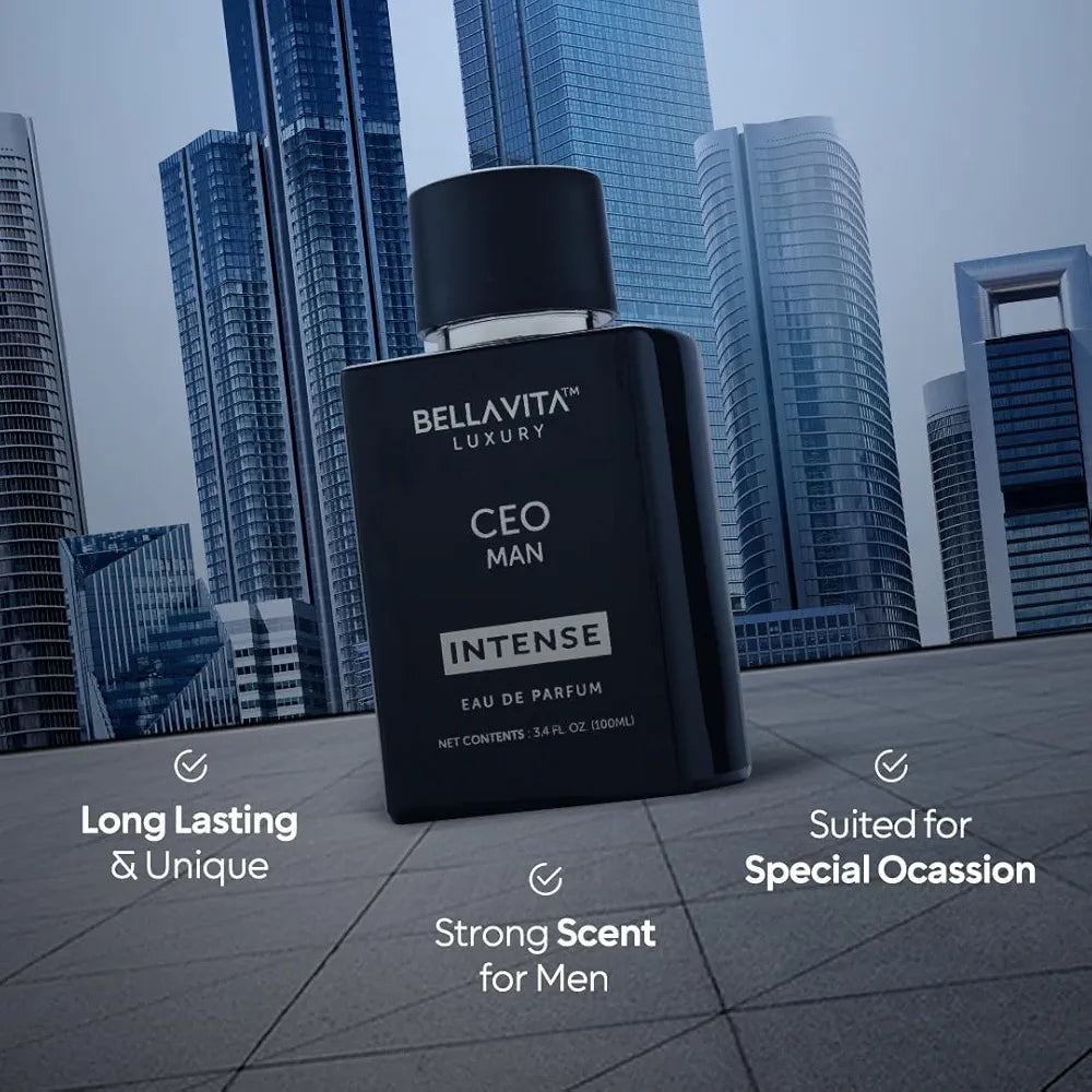 Bella Vita Luxury'S CEO Man X 2 | Eau De Parfum | Lemon, Lavender, Tonka & Agarwood | Long Lasting Perfume for Men | 15% Perfume Oil Concentration | Vegan Perfume | 3.3 Fl.Oz