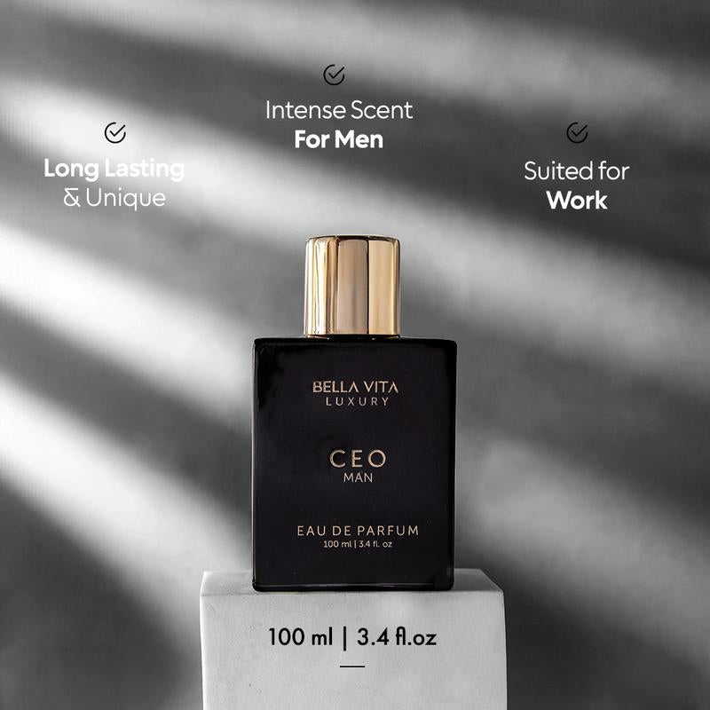 Bella Vita Luxury'S CEO Man | Eau De Parfum | Lemon, Lavender, Tonka & Agarwood | Long Lasting Perfume for Men | Vegan Perfume | 3.3 Fl.Oz