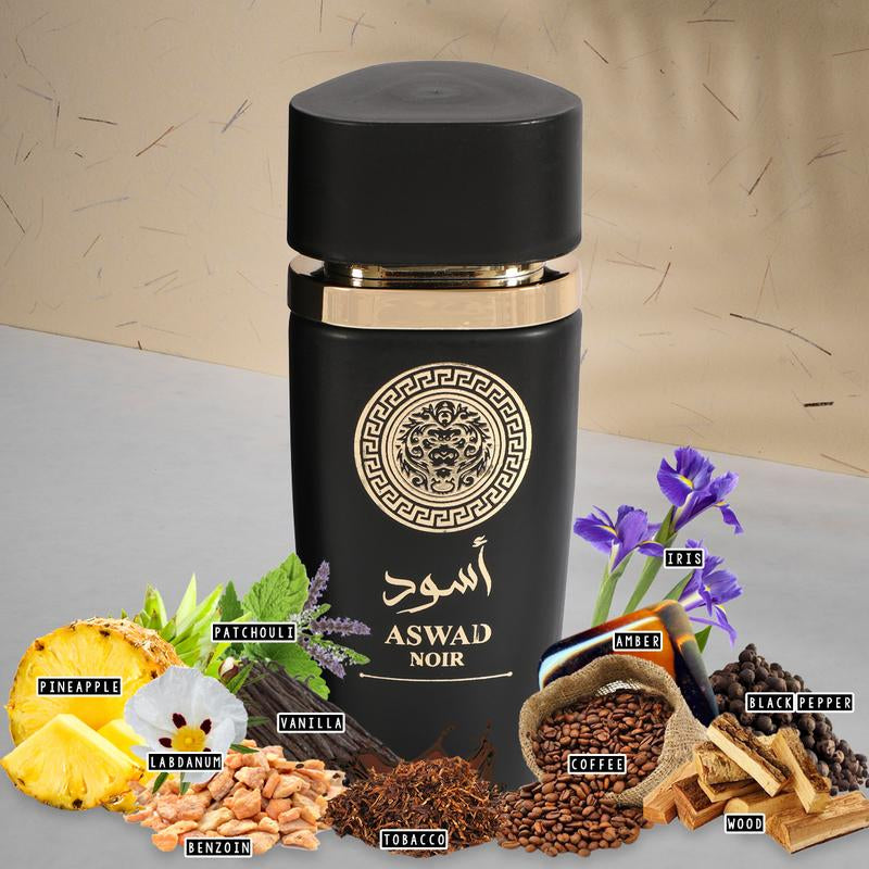 Aswad Noir Black Spray Perfume Eau De Parfum for Men 100Ml/3.4Fl.Oz. - Men'S Fragrance