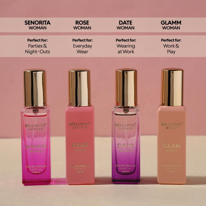 Bella Vita Luxury'S Him & Her Gift Set | 2 Perfume Sets for Men & Women | 8X20Ml | Long Lasting Fragrance | Eau De Parfum