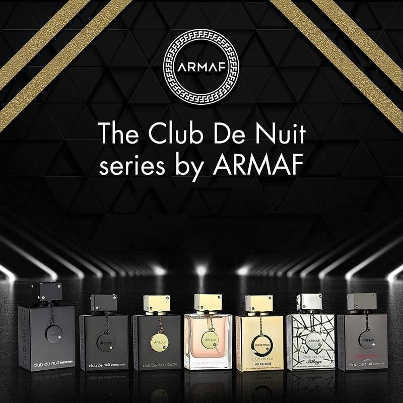 Armaf Club De Nuit Intense Men Eau De Toilette Spray for Men 3.6 Oz | Woody, Cedarwood, Citrus Scent Lingering Fragrance