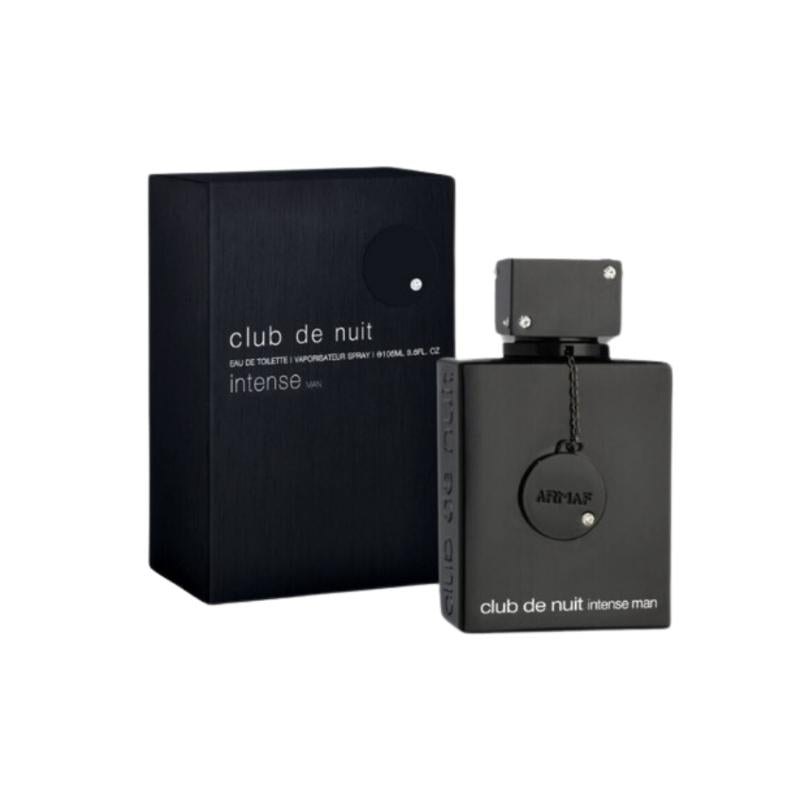 Armaf Club De Nuit Intense Men EDT 3.6 Fl Oz - Floral Fragrance with Bergamot, Jasmine, and Cologne, Single Item, Black, Scented Perfume Musk Amber Spicy Notes Rose Woody Notes Lemon Aroma Cosmetic Colognes Men Men'S Cologne Fragrance Mav Wicks Fragrance