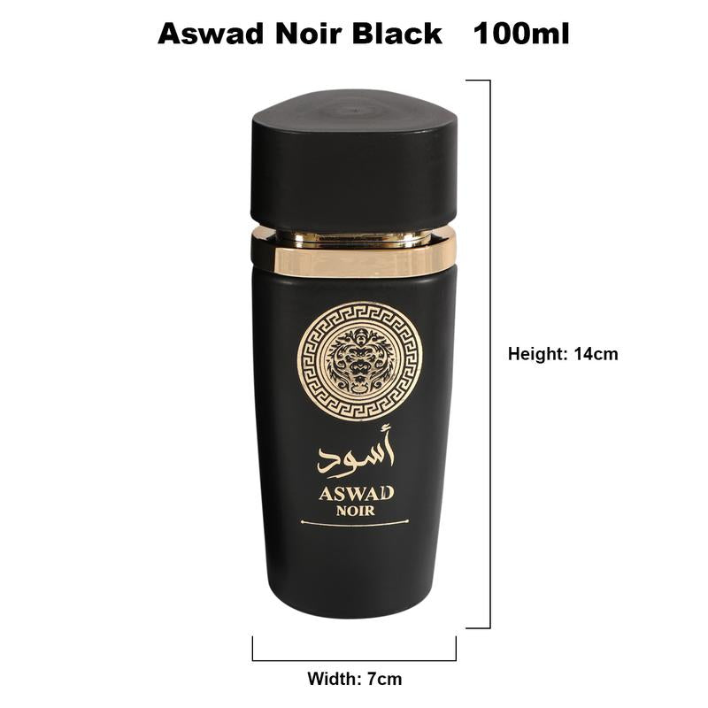 Aswad Noir Black Spray Perfume Eau De Parfum for Men 100Ml/3.4Fl.Oz. - Men'S Fragrance