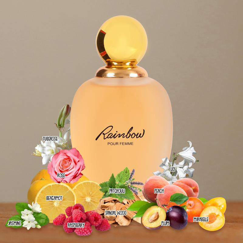 Rainbow Spray Perfume Eau De Parfum for Women 100Ml/3.4Fl.Oz. - Women'S Rose Fragrance