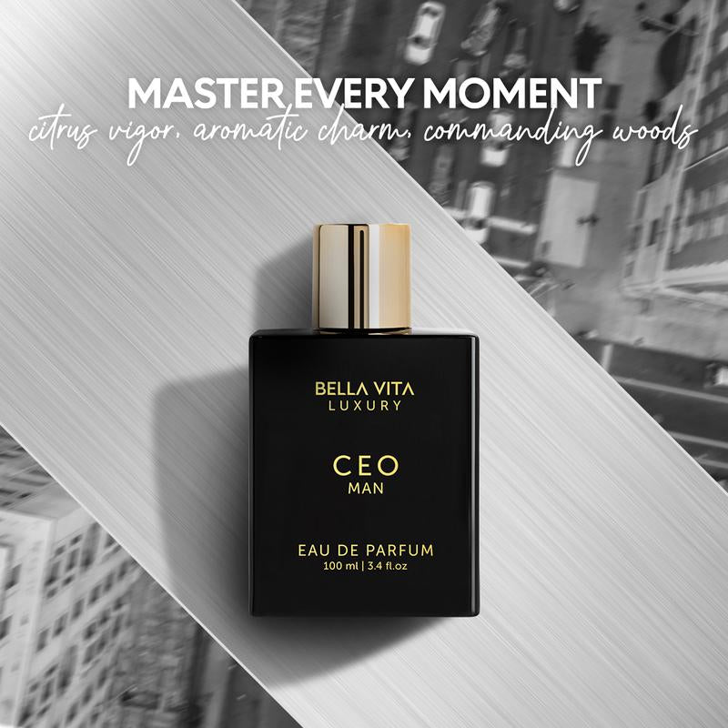 Bella Vita Luxury'S CEO Man | Eau De Parfum | Lemon, Lavender, Tonka & Agarwood | Long Lasting Perfume for Men | Vegan Perfume | 3.3 Fl.Oz