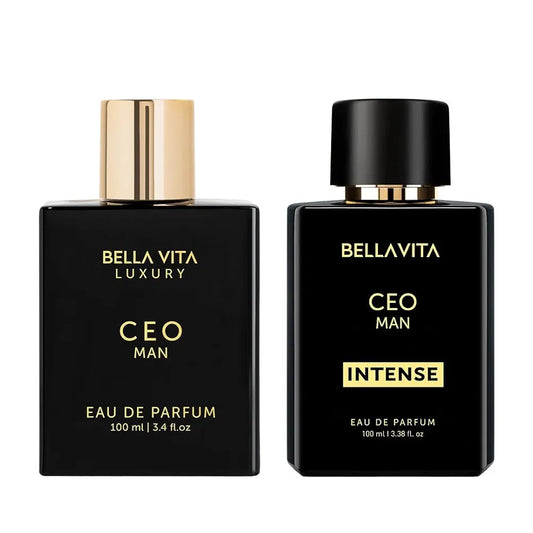 Bella Vita Luxury'S CEO Man X 2 | Eau De Parfum | Lemon, Lavender, Tonka & Agarwood | Long Lasting Perfume for Men | 15% Perfume Oil Concentration | Vegan Perfume | 3.3 Fl.Oz