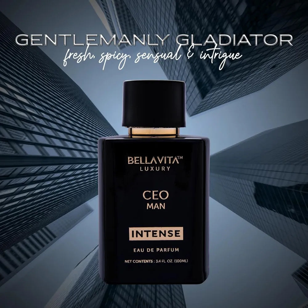 Bella Vita Luxury'S CEO Man X 2 | Eau De Parfum | Lemon, Lavender, Tonka & Agarwood | Long Lasting Perfume for Men | 15% Perfume Oil Concentration | Vegan Perfume | 3.3 Fl.Oz